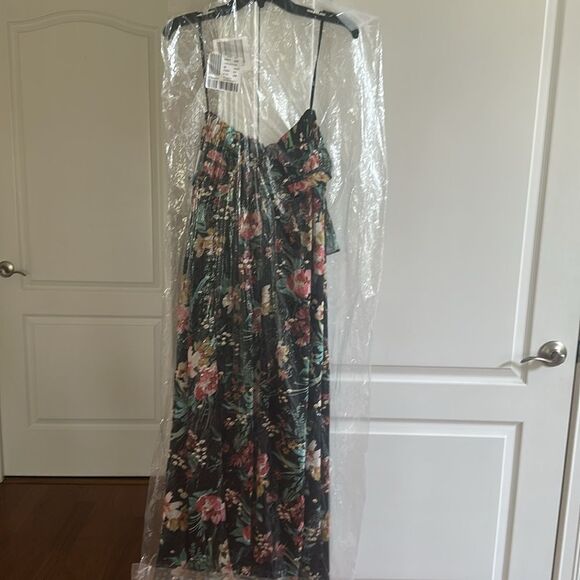 Aqua Ruffled maxi dress Exclusive black size XS NWT in packaging - Picture 8 of 9